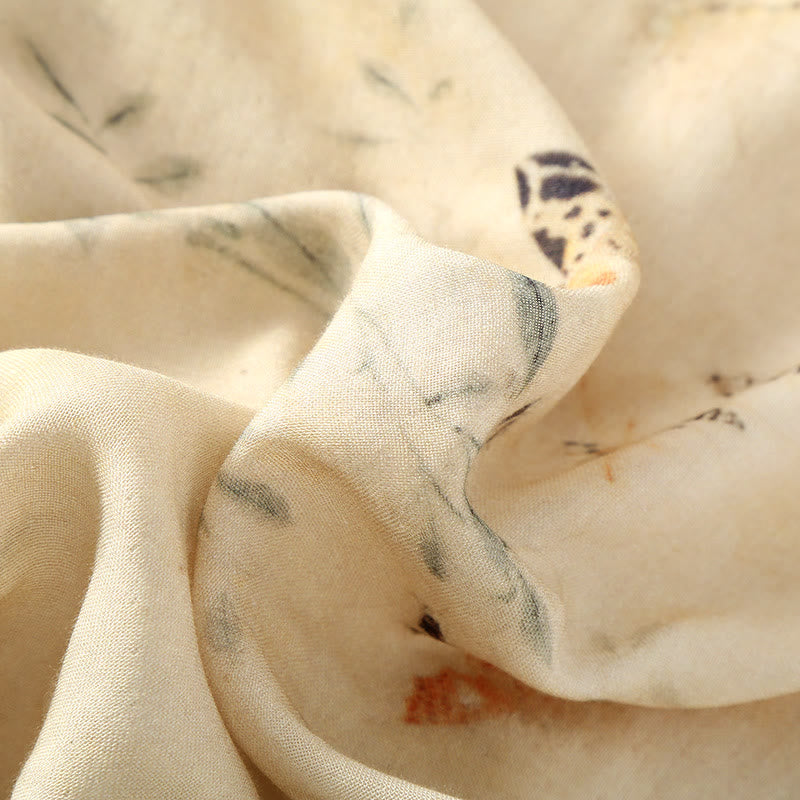 Camicia da notte estiva morbida in fibra di bambù rurale