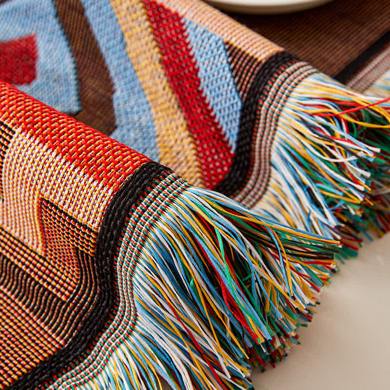 Protezione per divano con nappa geometrica in stile Boho