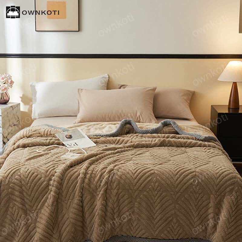 Coperta morbida in pile doppio semplice