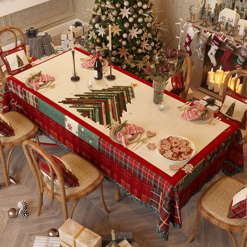 Lussuosa tovaglia decorativa per albero di Natale