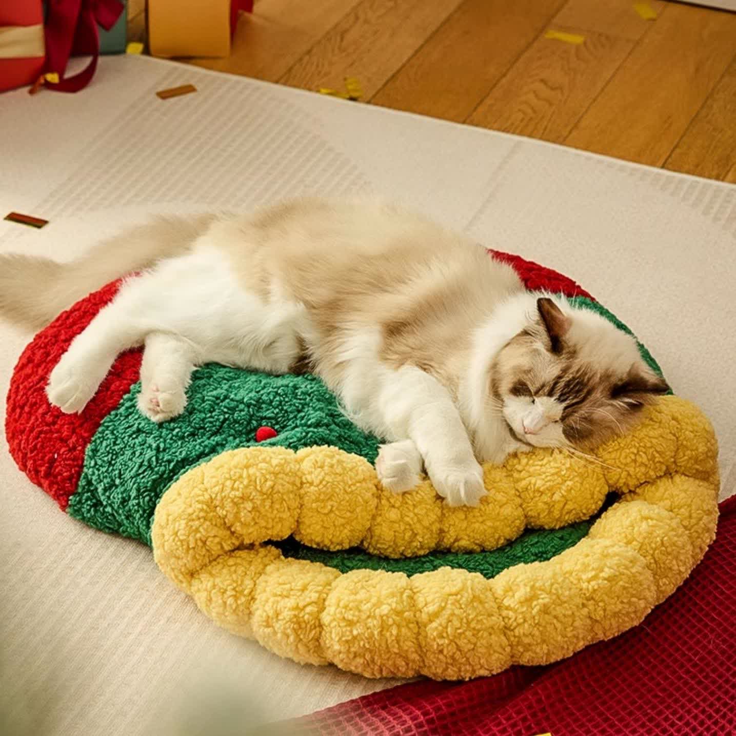 Sacco a pelo caldo per animali domestici con calze di Natale