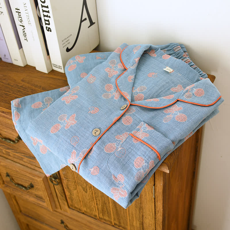 Pigiama in garza di cotone Refresh Strawberry