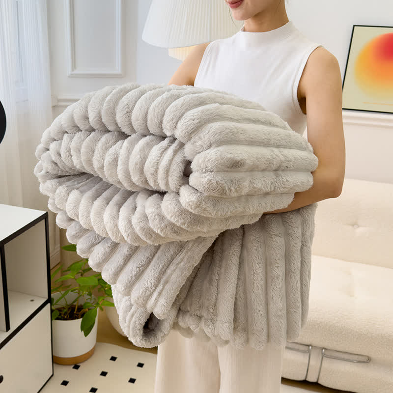 Coperta reversibile in pile caldo