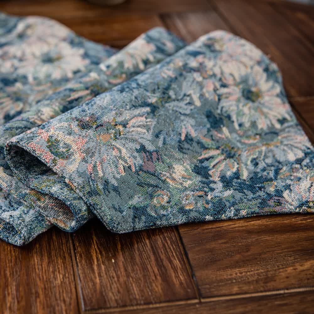 Runner da tavolo vintage in stile rurale jacquard