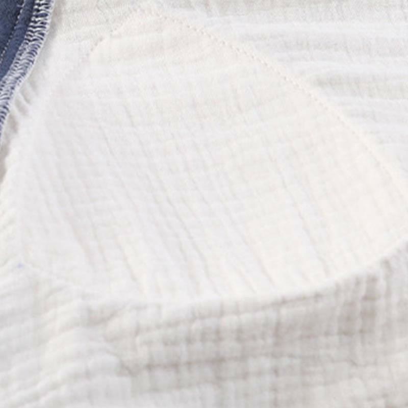 Camicia da notte imbottita in stile country con cravatta e tasca - image 10