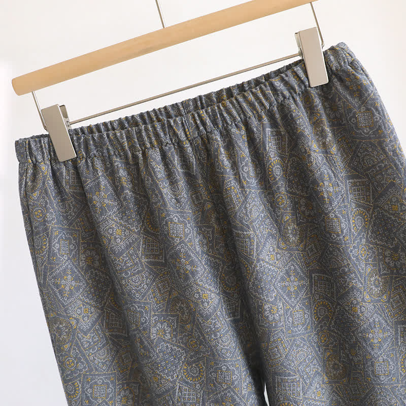 Pigiama unisex con kimono geometrico giapponese - image 12