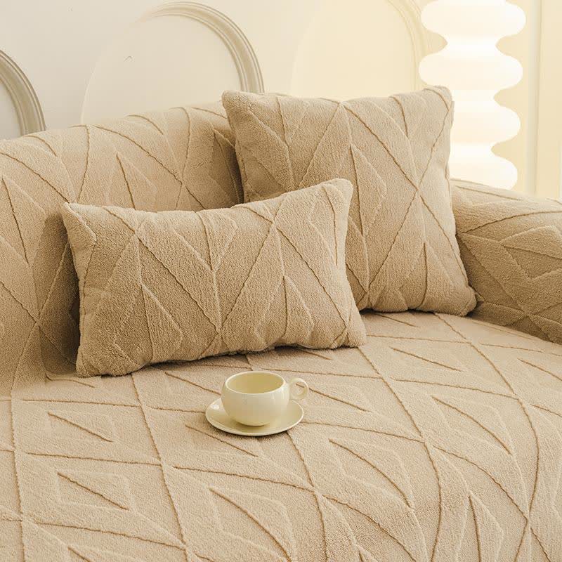 Coperta da divano con trama a diamante semplice - image 9