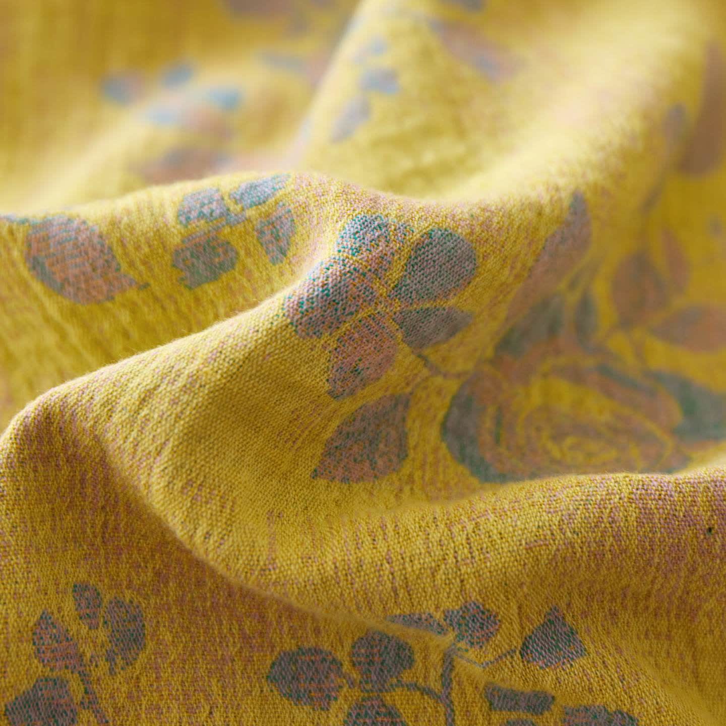 Copriletto in garza di cotone jacquard rosa - image 7