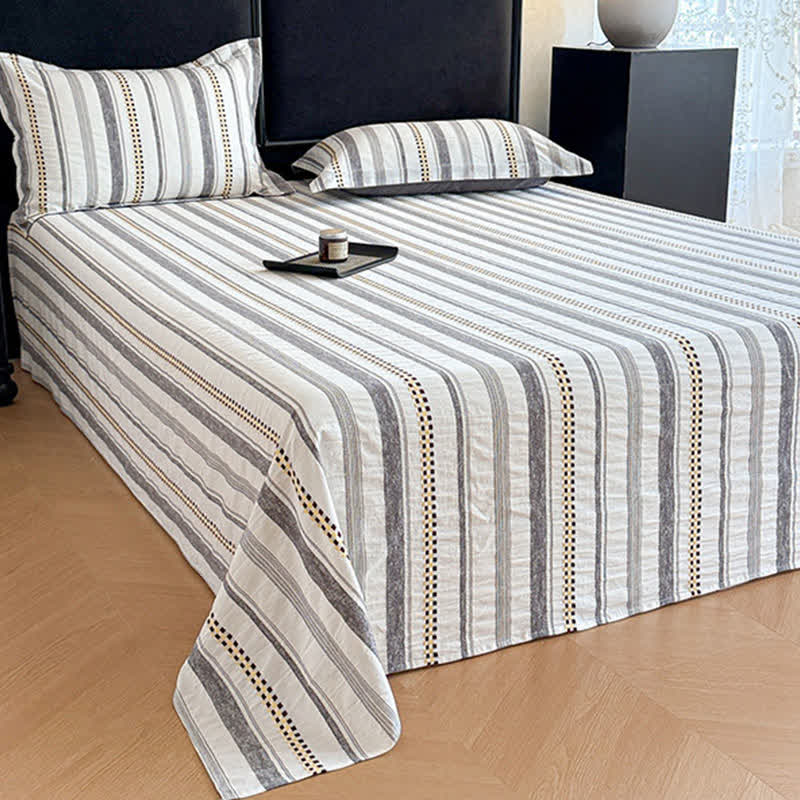 Copriletto in puro cotone jacquard a quadri - image 5
