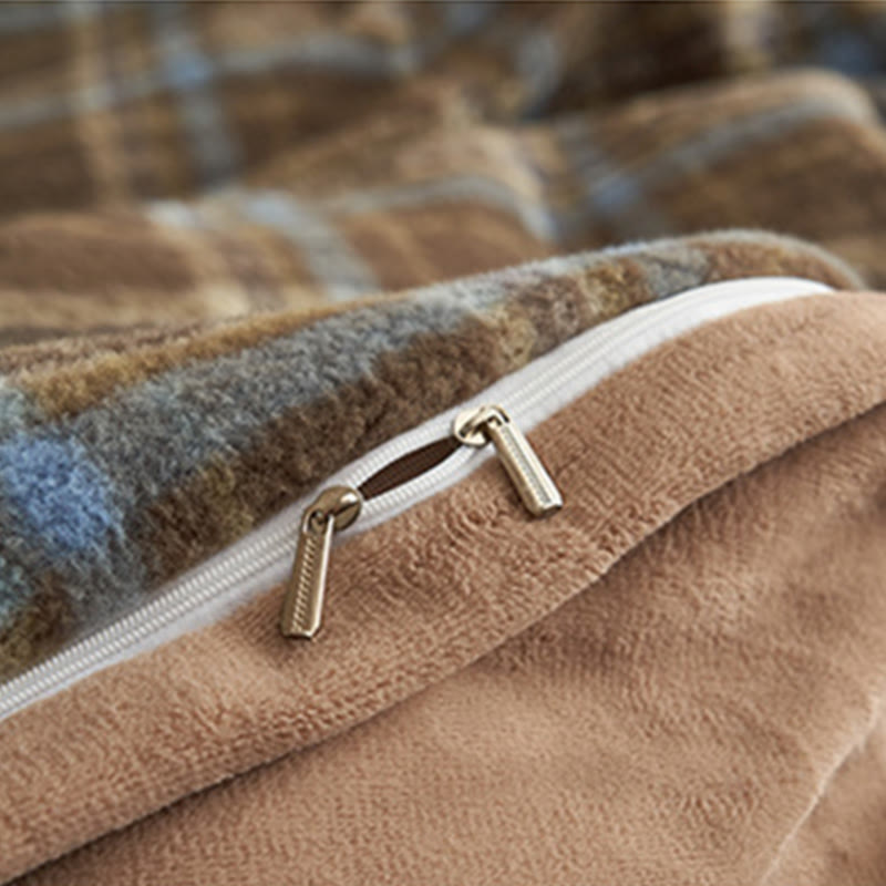 Set di biancheria da letto classica scozzese e calda (4 pezzi) - image 45