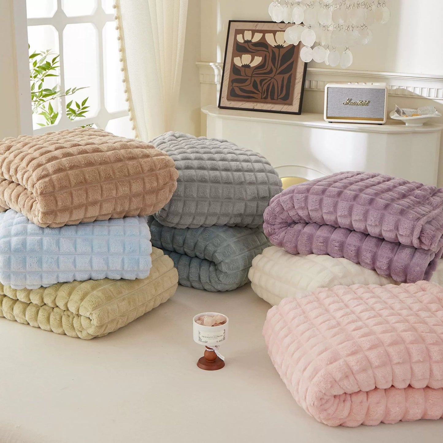 Coperta scozzese spessa e calda - image 33