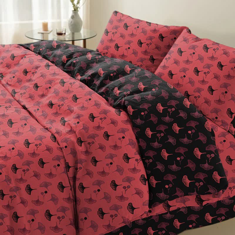 Set di biancheria da letto in garza di cotone Ginkgo Timeless Ownkoti (4 pezzi) - image 7