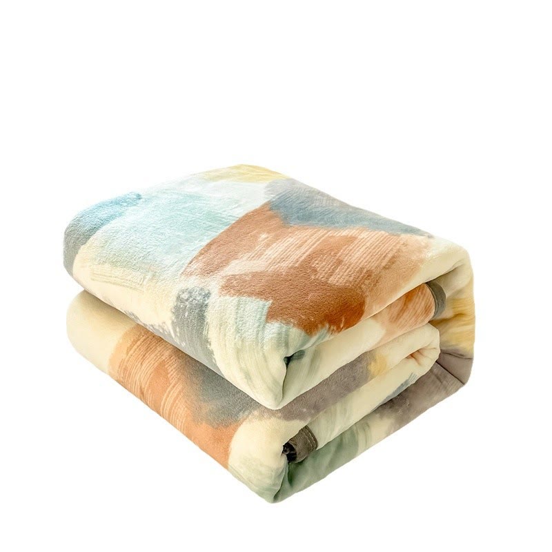 Coperta di peluche geometrica moderna ad acquerello - image 4