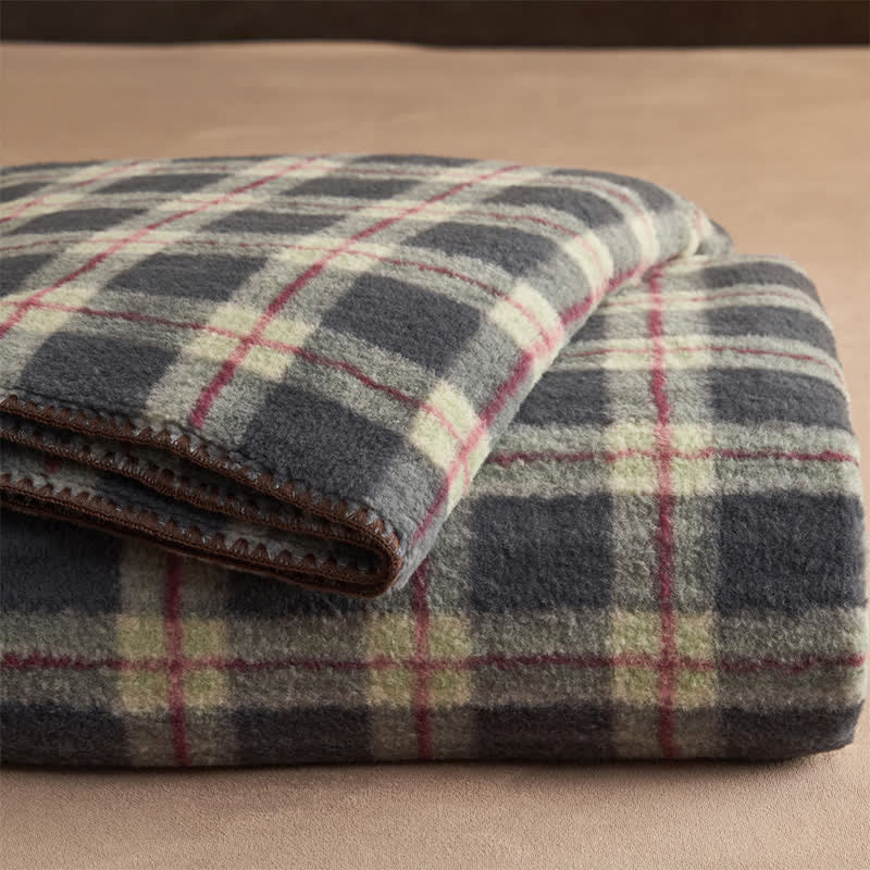 Coperta multiuso in pile reversibile a quadri classici Ownkoti - image 51