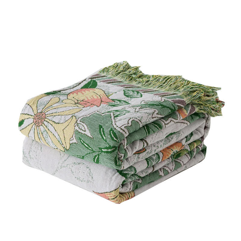 Trapunta con nappe in garza di cotone floreale Ownkoti Refresh - image 5