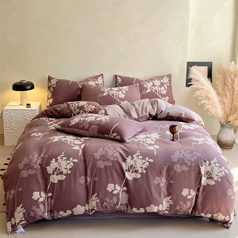 Set di biancheria da letto con stampa floreale di lusso Ownkoti (4 pezzi) - image 1
