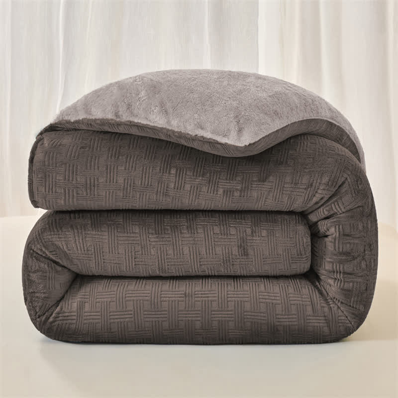 Coperta in sherpa con trama a nido d'ape di Ownkoti - image 15