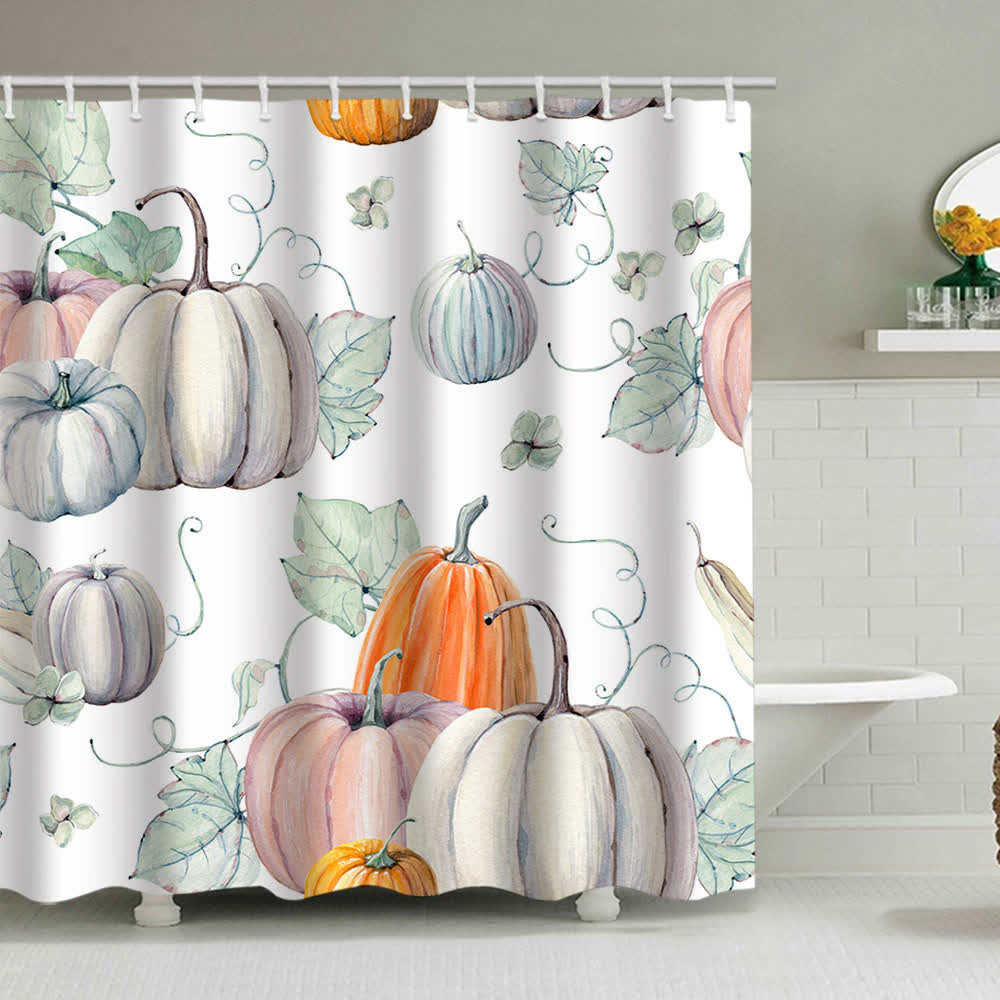 Tenda da doccia con stampa "Raccolto di zucche" - C - 180cm x 200cm - image 6