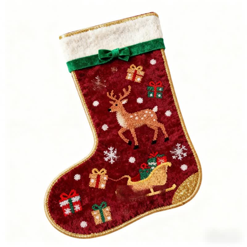 Tappeto a forma di calza ispirato al Natale - image 4