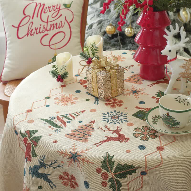 Tovaglia con nappa di alce e campanella di Natale - image 4
