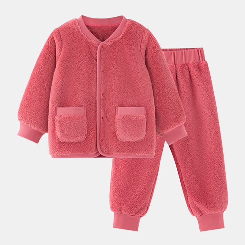 Accappatoio per neonati in peluche tinta unita - Rosso - Abbigliamento da casa - Bambino: 130 cm - image 13
