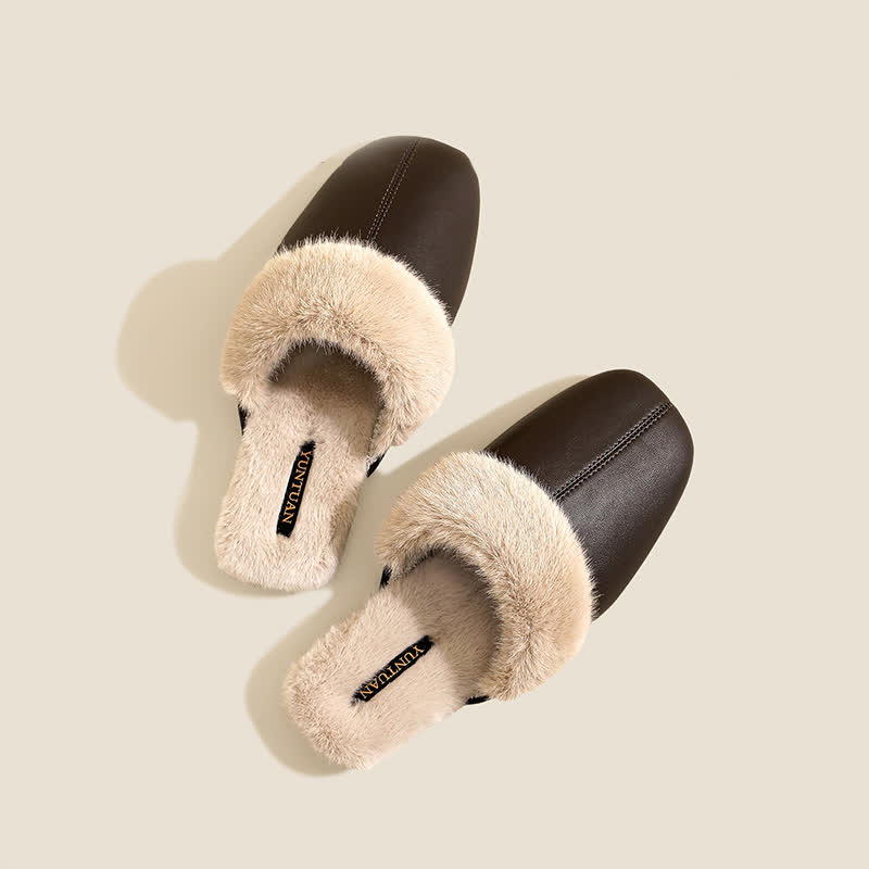 Semplici pantofole da casa in peluche - image 12