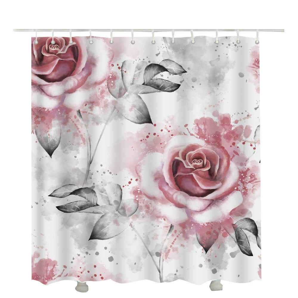 Tenda da doccia con stampa romantica di rose - G - 300cm x 180cm - image 9