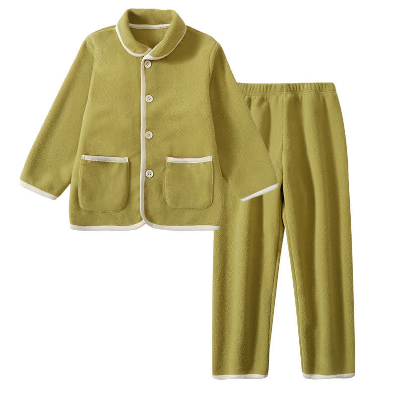 Pigiama per bambini in morbido e caldo peluche - Verde - Bambino: 160 cm - image 6