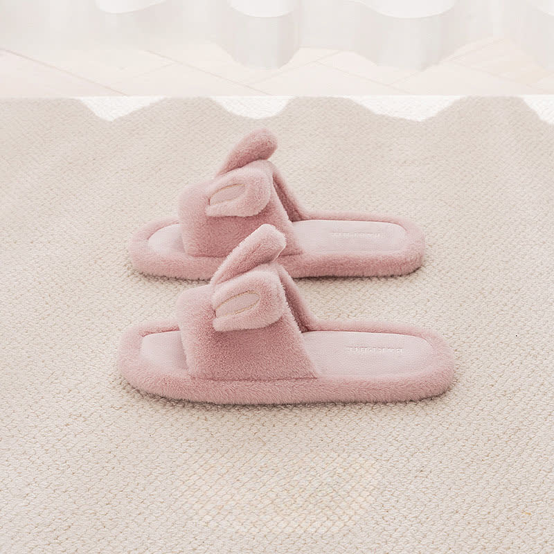 Ciabatte aperte a forma di coniglietto in peluche - image 10