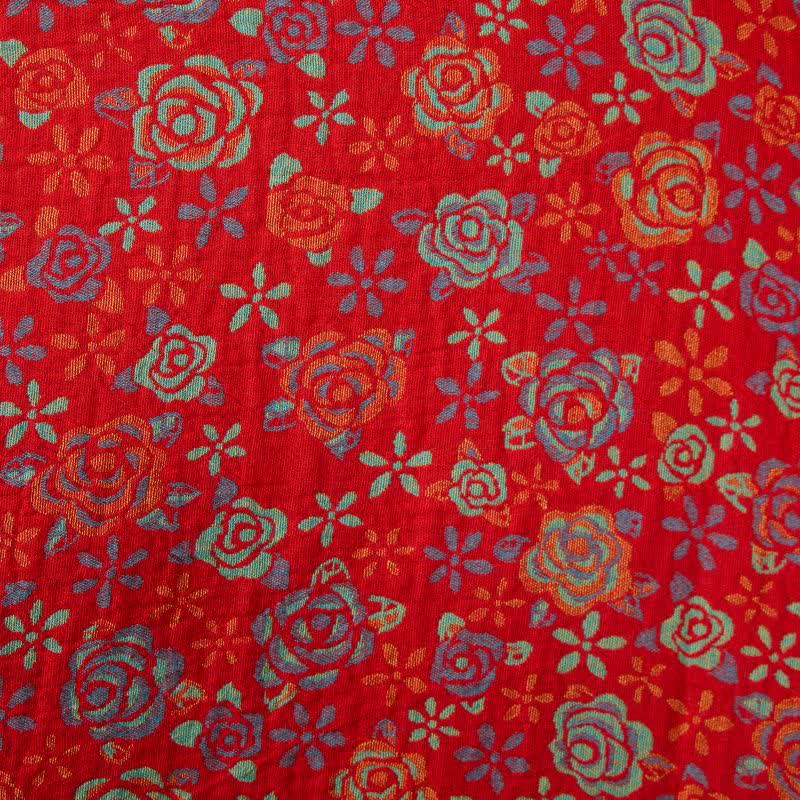Kimono in cotone con motivo a rose romantiche - image 9
