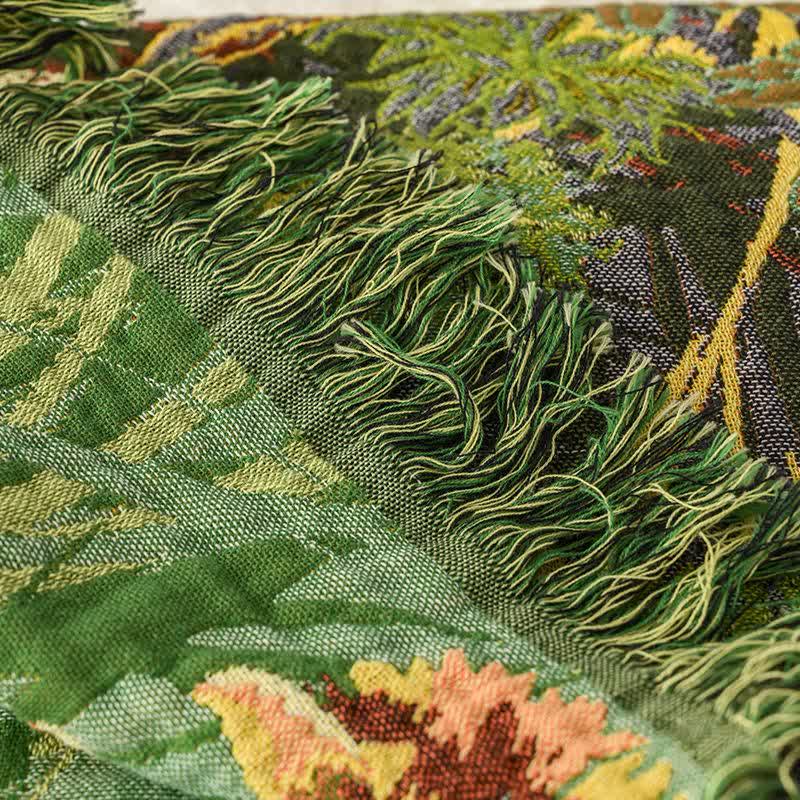 Coperta in garza di cotone con nappe Meadow Daisy - image 4