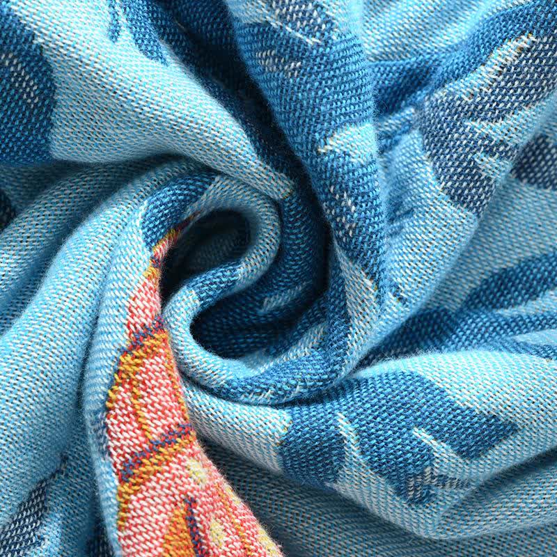 Coperta reversibile in garza di cotone a tema oceano - image 4