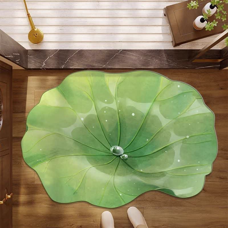 Tappetino da bagno Dewy Lotus Leaf - Verde - 80cm x 120cm - image 0