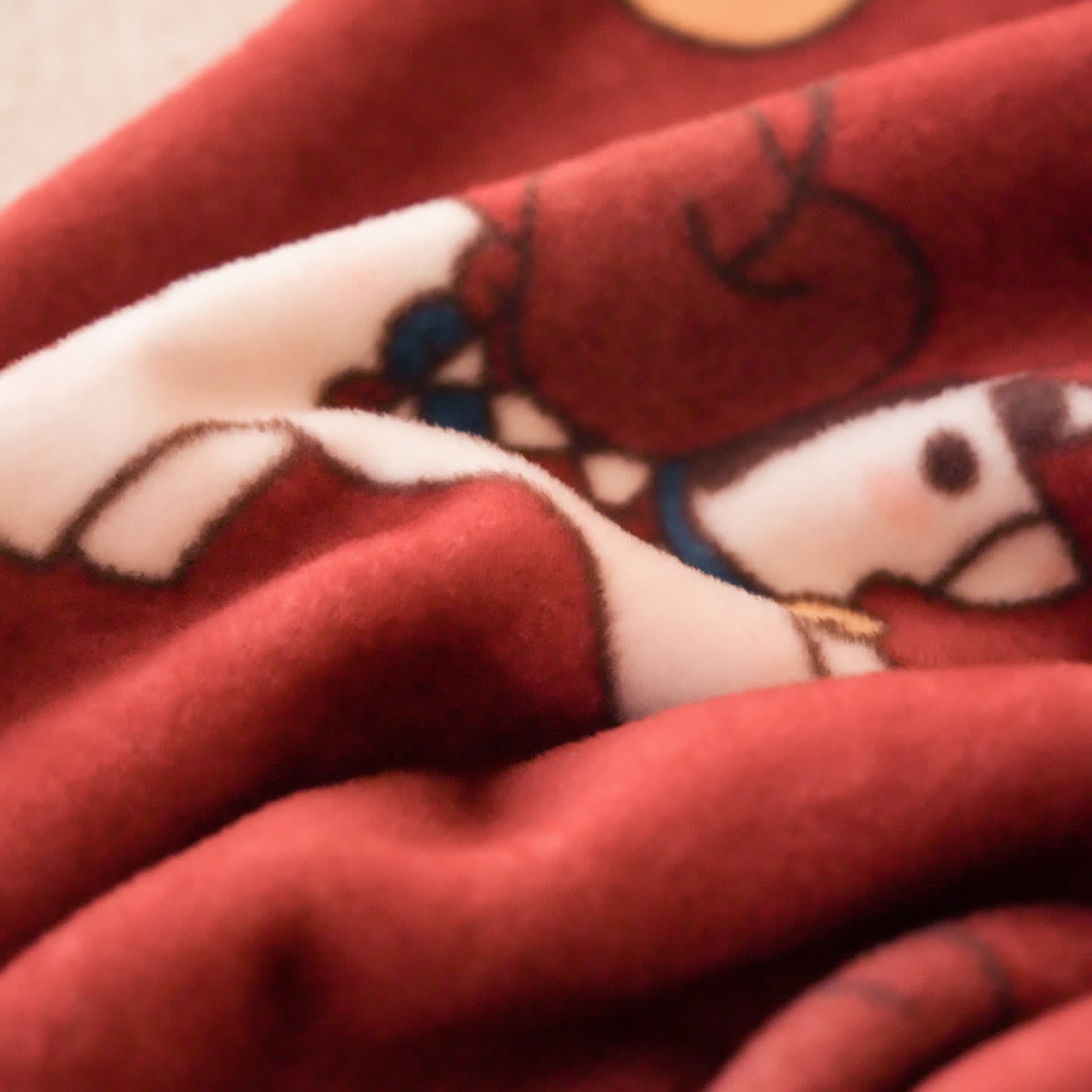 Coperta reversibile in finta lana con motivo cavallo di Troia - image 9