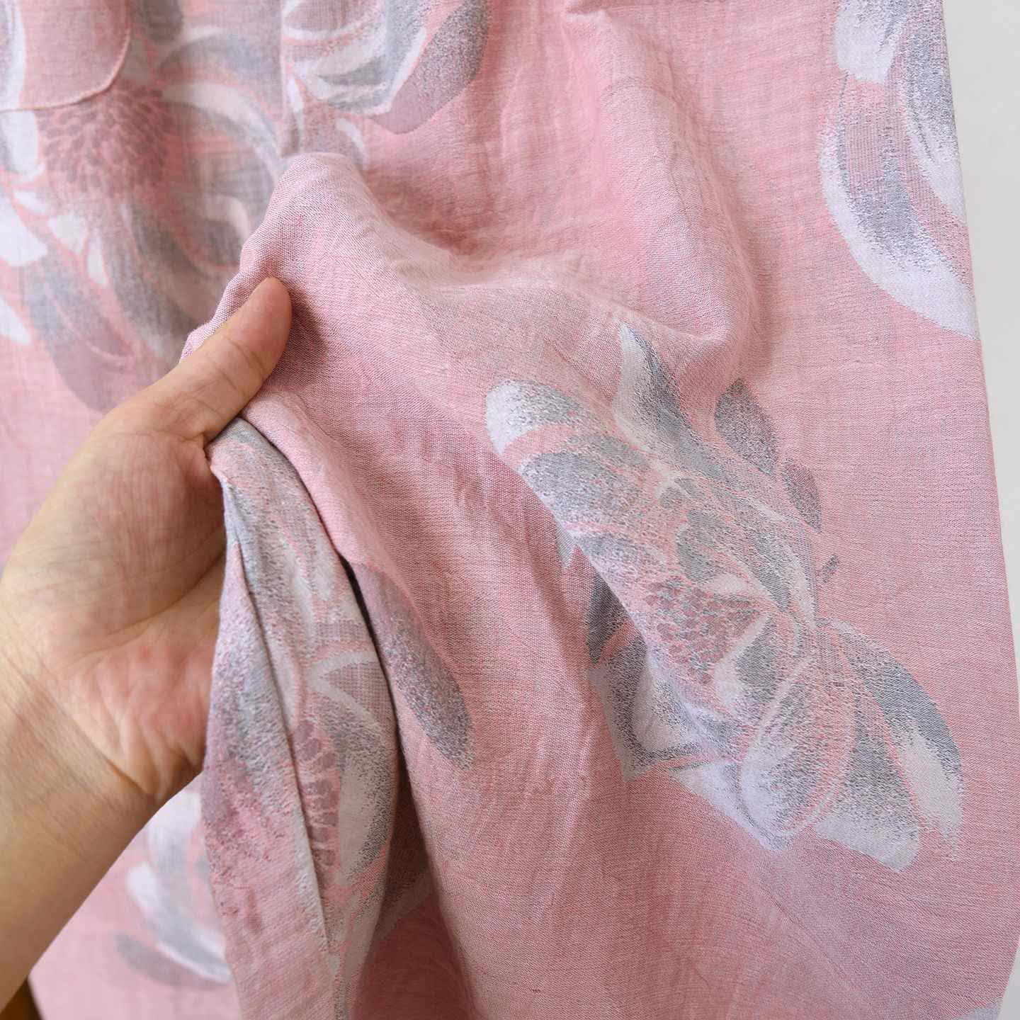 Pigiama in cotone con colletto alla coreana e motivo Peony - image 10