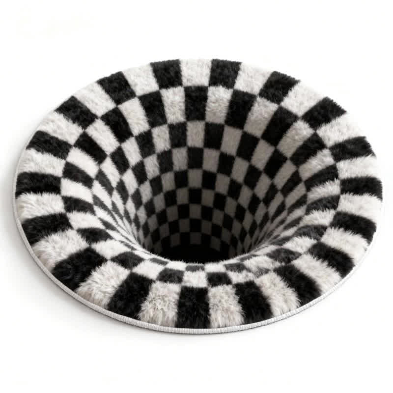 Tappeto a scacchi 3D Ownkoti Black Hole - B - 140cm x 140cm - image 9