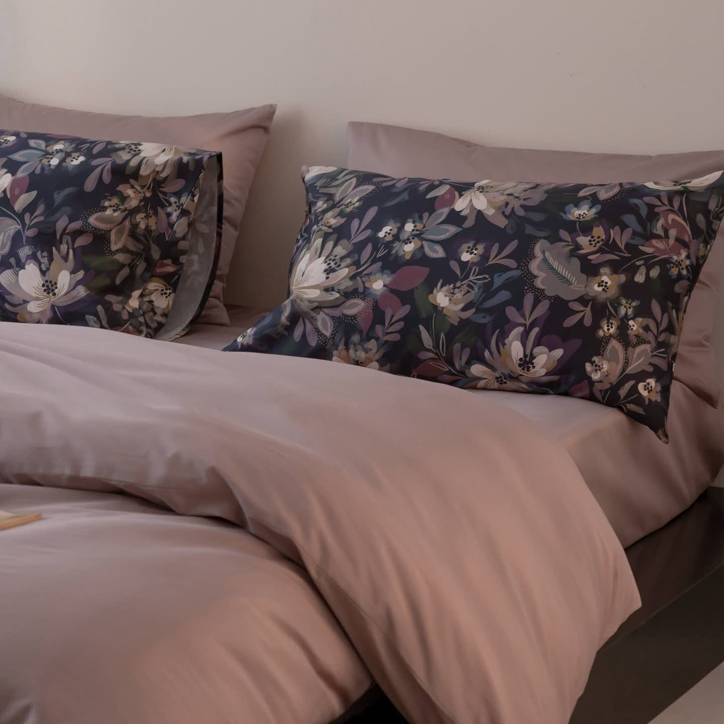 Set di biancheria da letto in cotone tinta unita - image 5