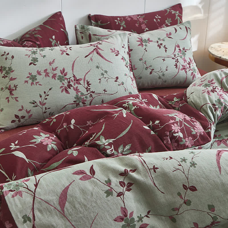 Biancheria da letto in cotone a doppia garza Branch & Floral - image 5