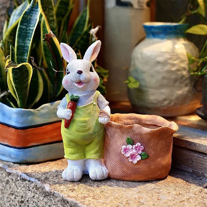 Vaso per piante grasse in resina Bunny Garden - image 16