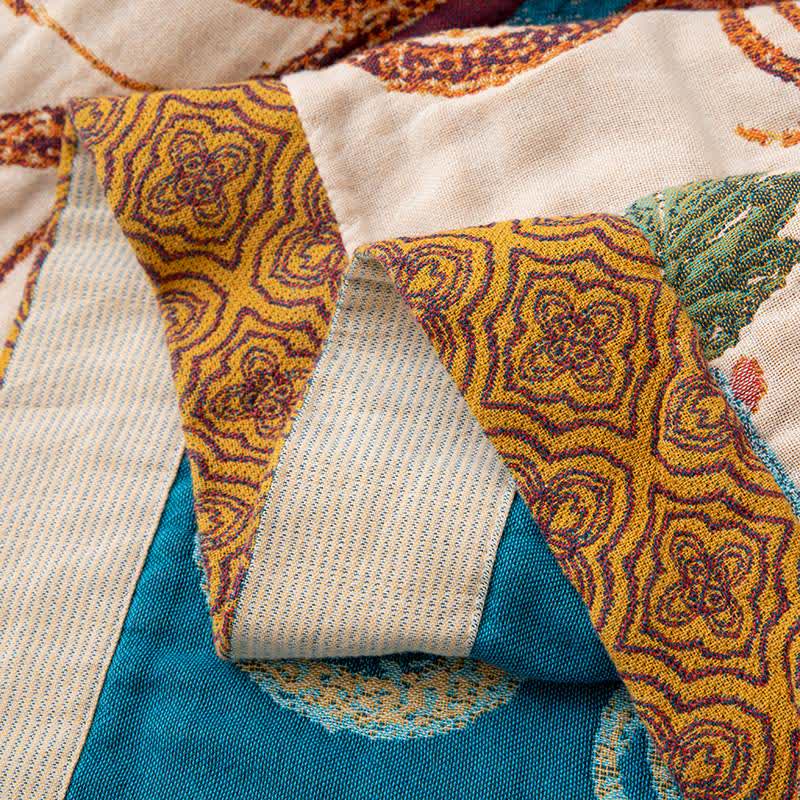 Coperta trapuntata in cotone floreale in stile retrò - image 6