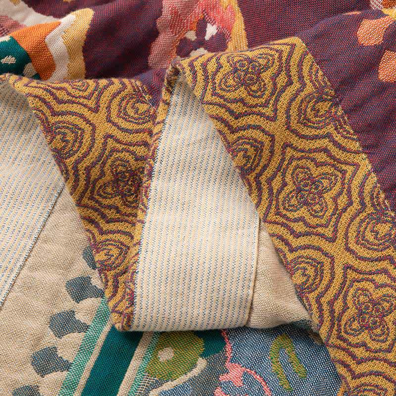 Coperta di cotone in stile etnico retrò - image 6