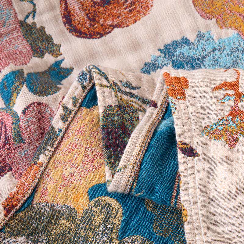 Coperta in puro cotone Floral Garden - image 6