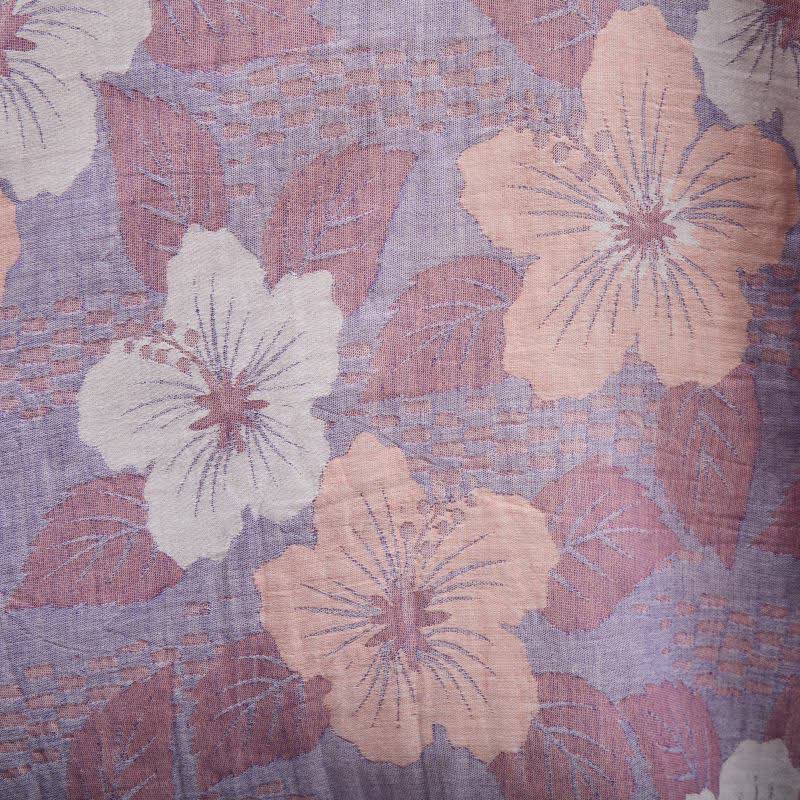 Kimono in garza di cotone con fiori di ciliegio - image 16