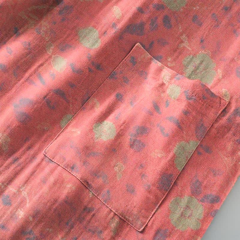 Kimono in cotone floreale a doppia garza - image 6