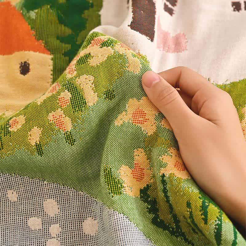 Coperta in puro cotone del villaggio delle fiabe - image 7