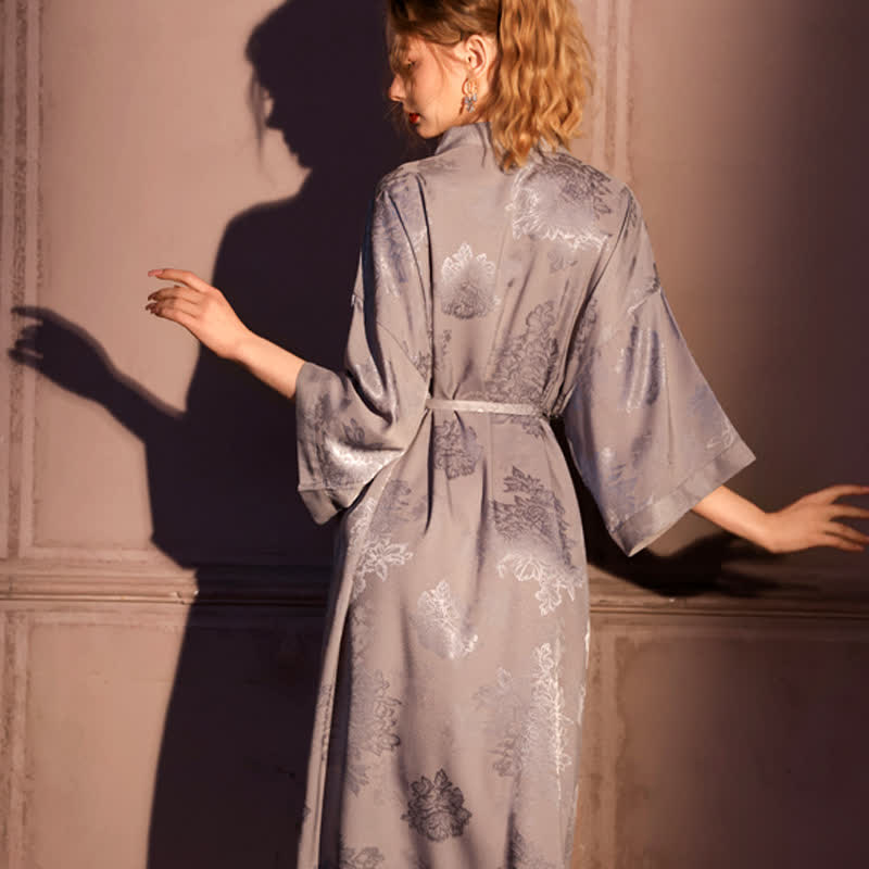 Kimono di lusso con maniche a 3/4 e stampa floreale - image 9