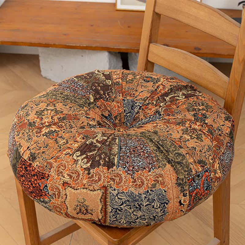 Cuscino da pavimento mandala patchwork in stile bohémien - Arancia - Girare - 50cm x 50cm - image 6