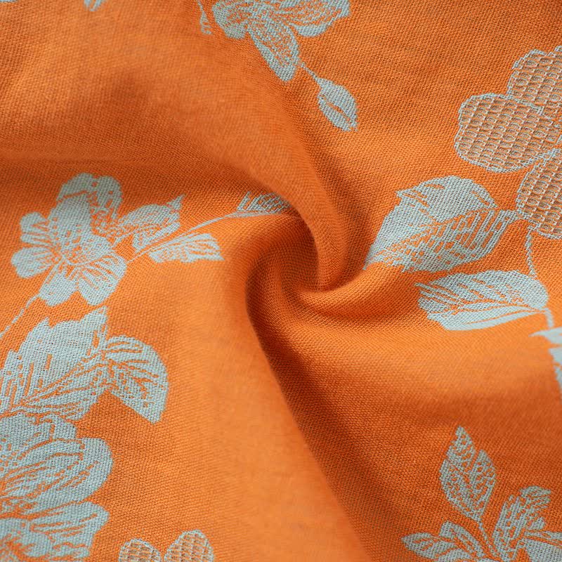 Pigiama in cotone con stampa floreale in stile vintage asiatico - image 11