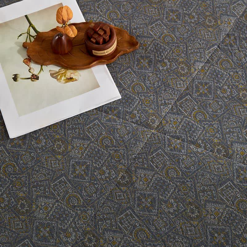 Trapunta jacquard in garza di cotone con motivo delicato - image 8