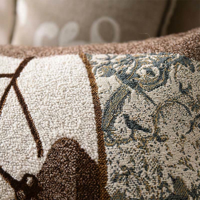 Federe in cotone jacquard con bottoni e motivo a cavalli (2 pezzi) - image 1